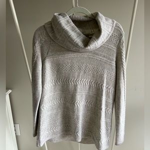 Cashmere light grey sweater by Neiman Marcus. Size small. Minimal ware.